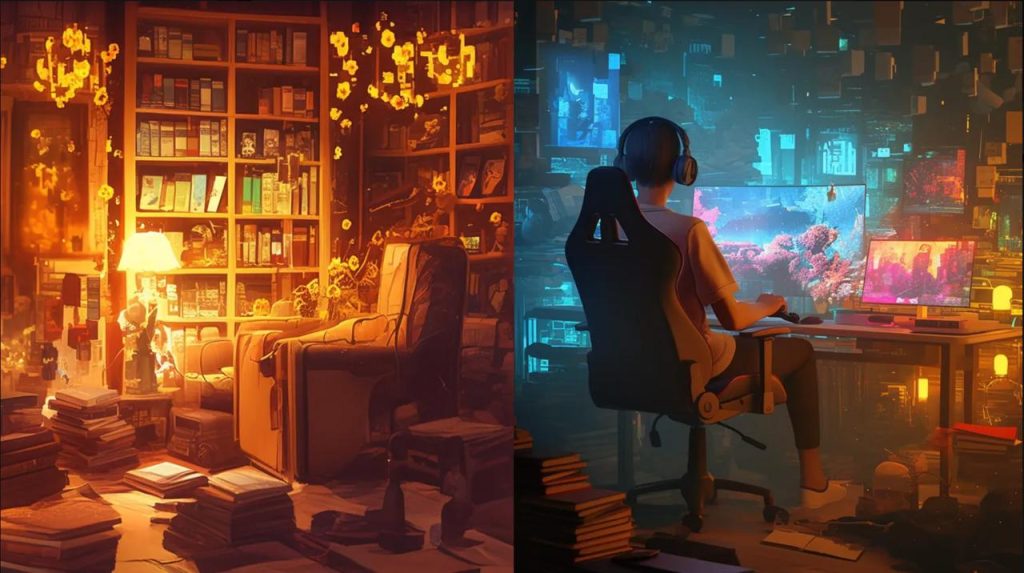 Иллюстрация к статье Игры или чтение: как новые медиа формируют мышление — обновленный взгляд, 4 Картинка по теме Игры или чтение: как новые медиа формируют мышление — обновленный взгляд, 4